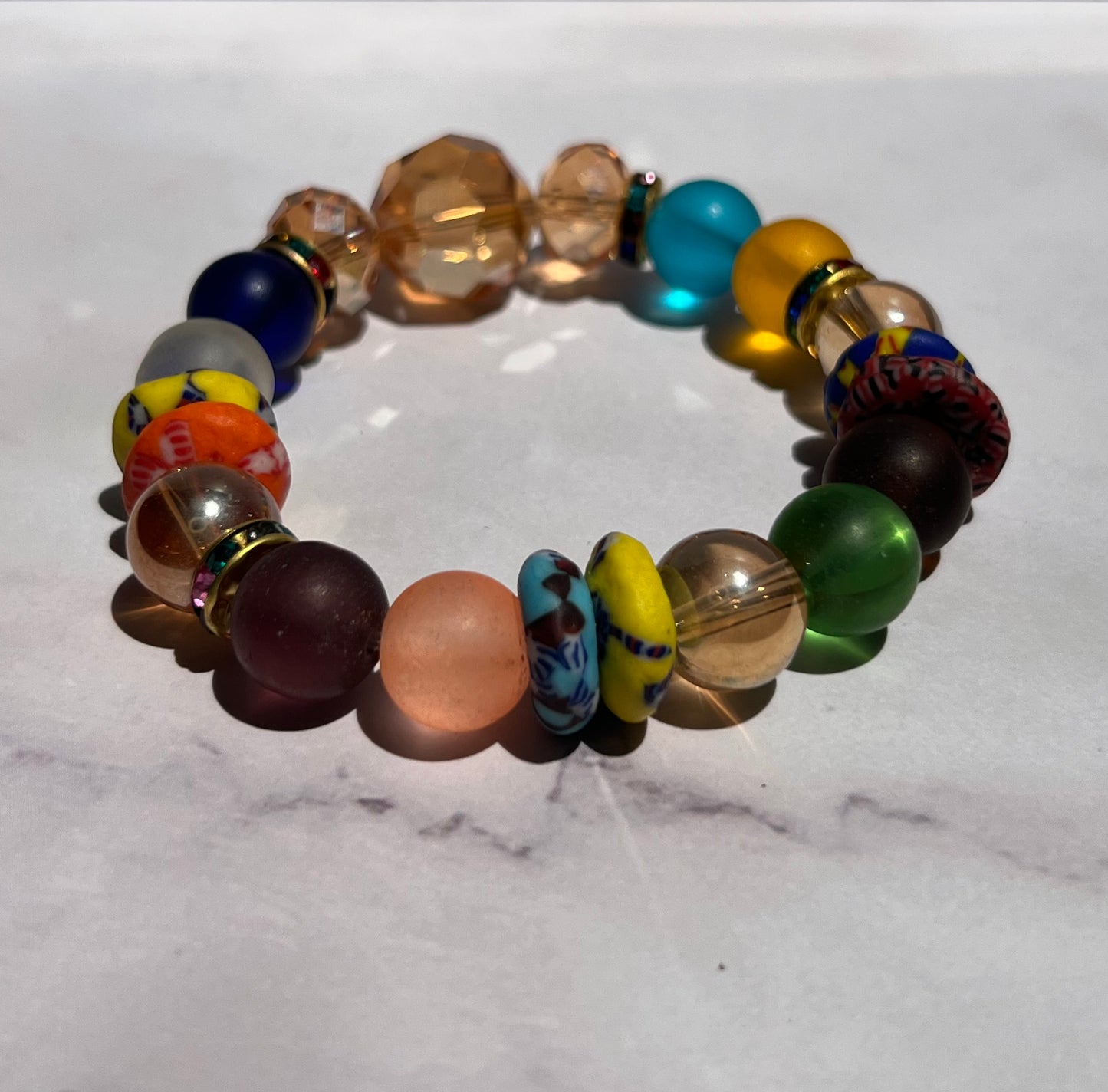 Handcrafted Beaded Stretch Bracelet