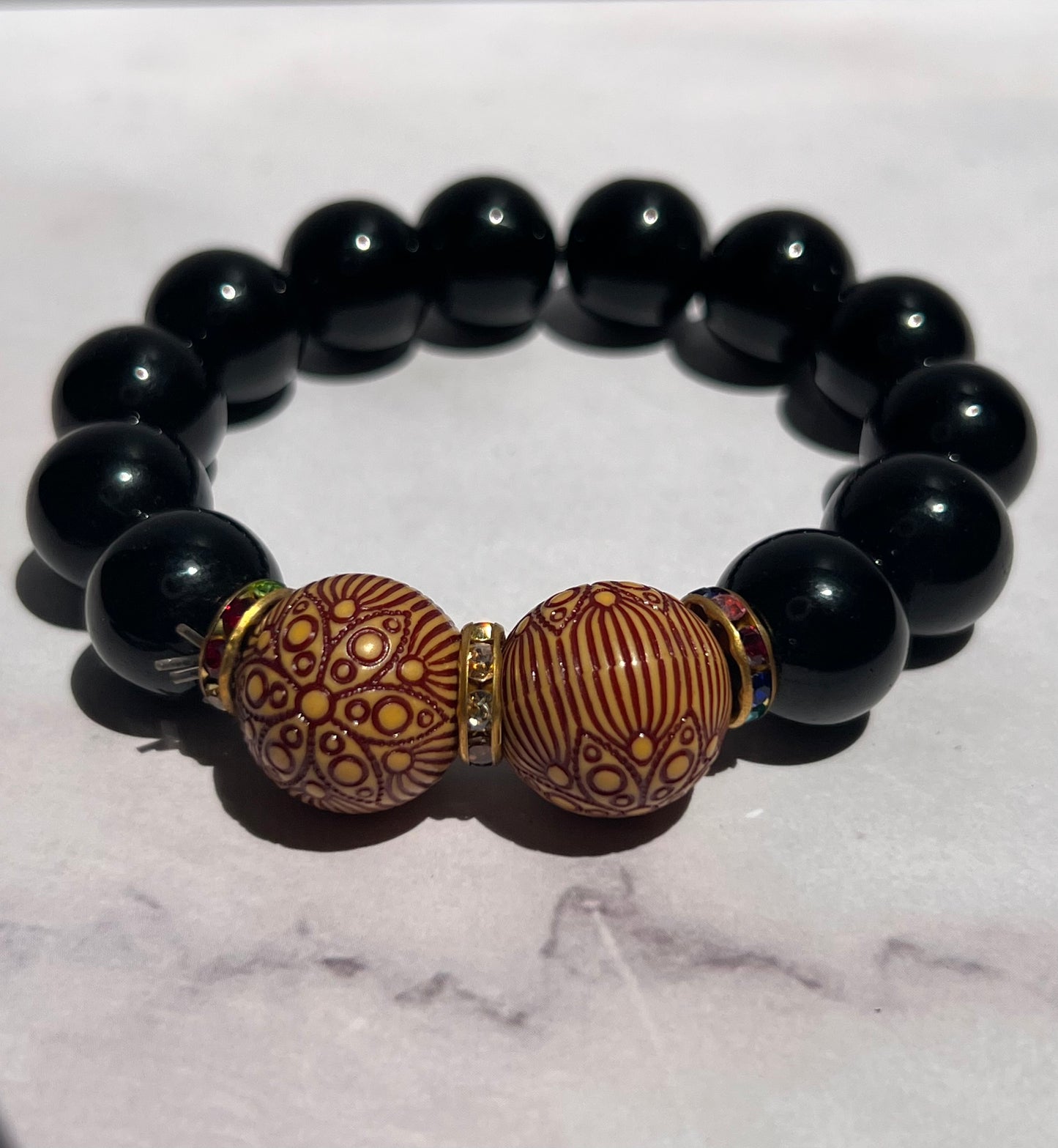 Handcrafted Beaded Stretch Bracelet